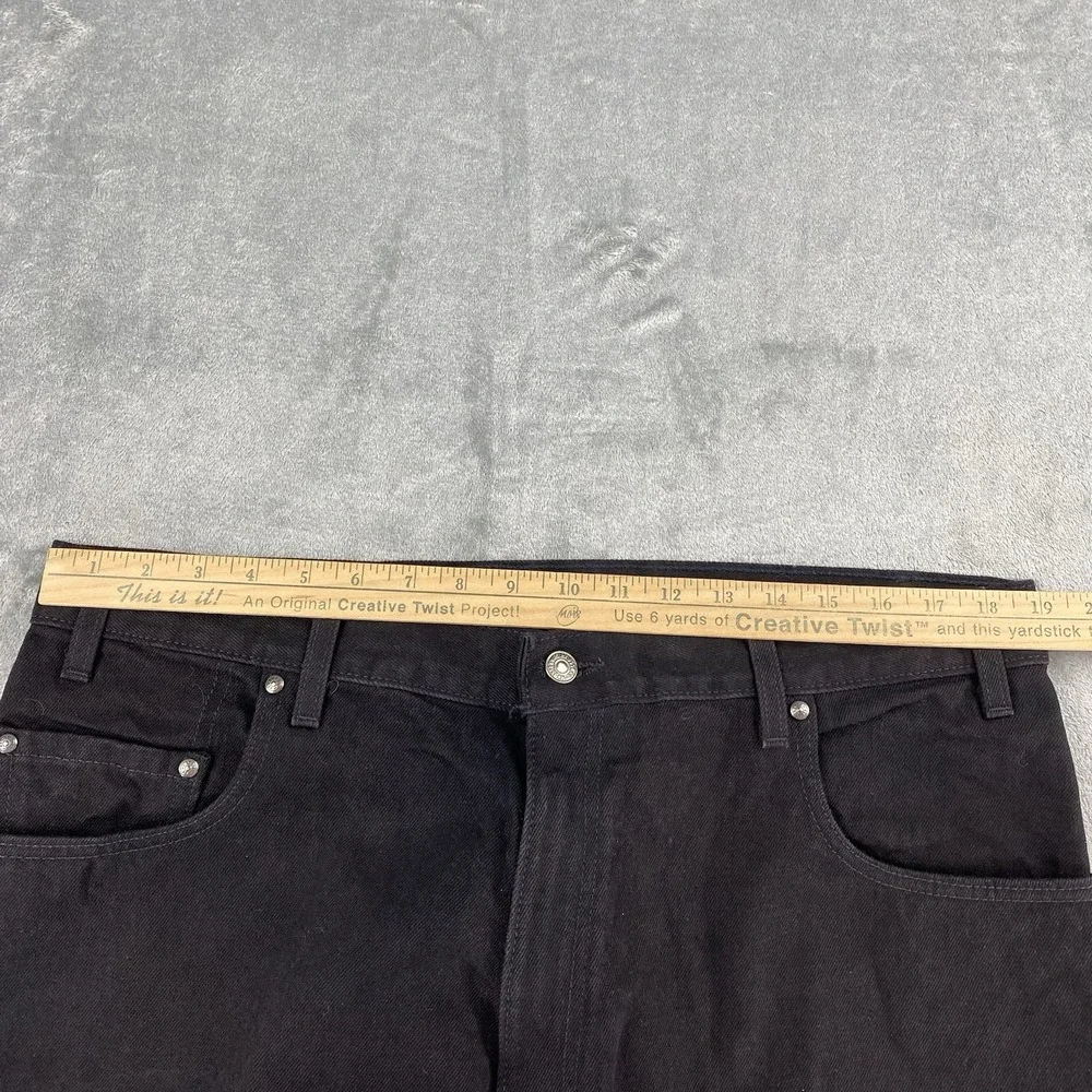 Vintage Levis Jeans Mens Sz 38x30 Black 545 Loose USA Made Denim Skater 1999 NWT